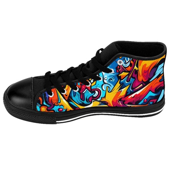 Men’s Graffiti Sneaker | Colorful Print Sneakers | Graphic Pattern Shoes | Graff - Picture 2 of 9